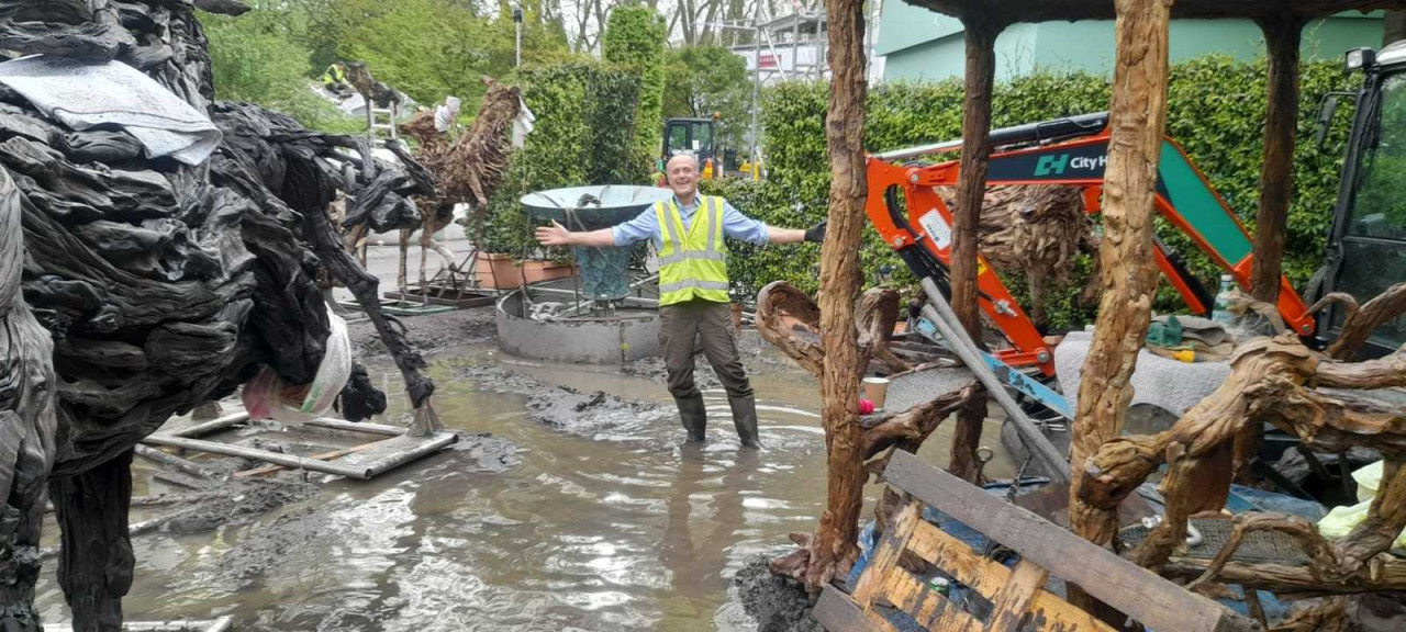 Muddy Water Setup Chelsea Flower Show 2023