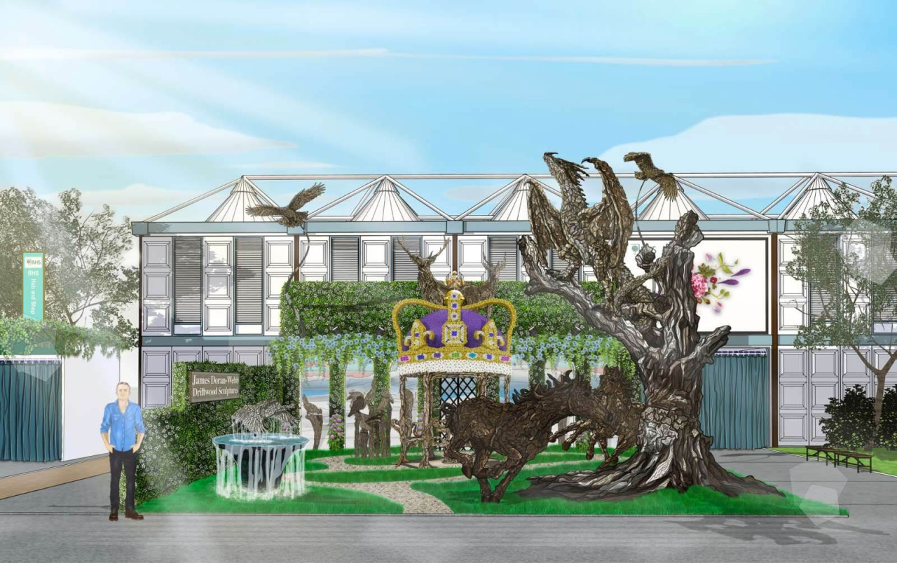 Chelsea Flower Show Stand Sketch Plan