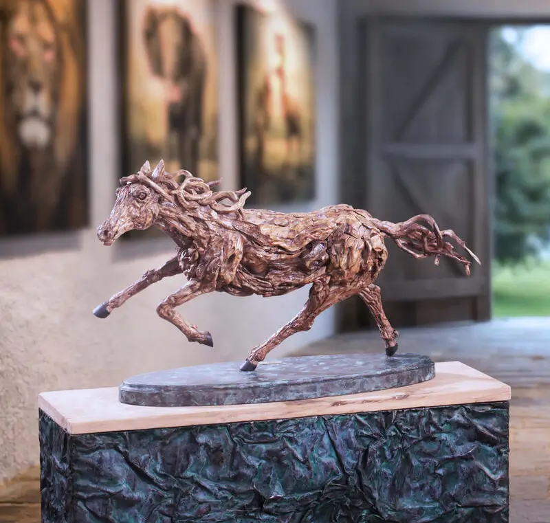 The Maquette of Solaris – driftwood sculpture by James Doran-Webb
