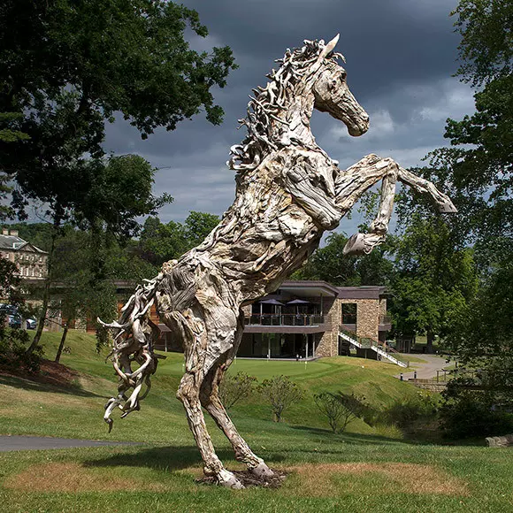 Graeme Peacock Driftwood Rearing Stallion