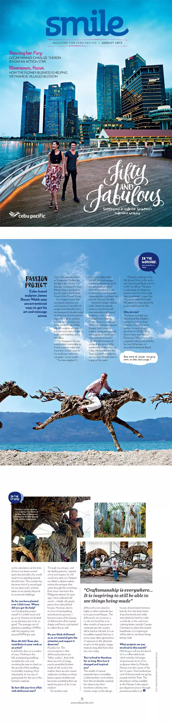 SMILE Inflight Magazine for Cebu Pacific Airways - August 2015