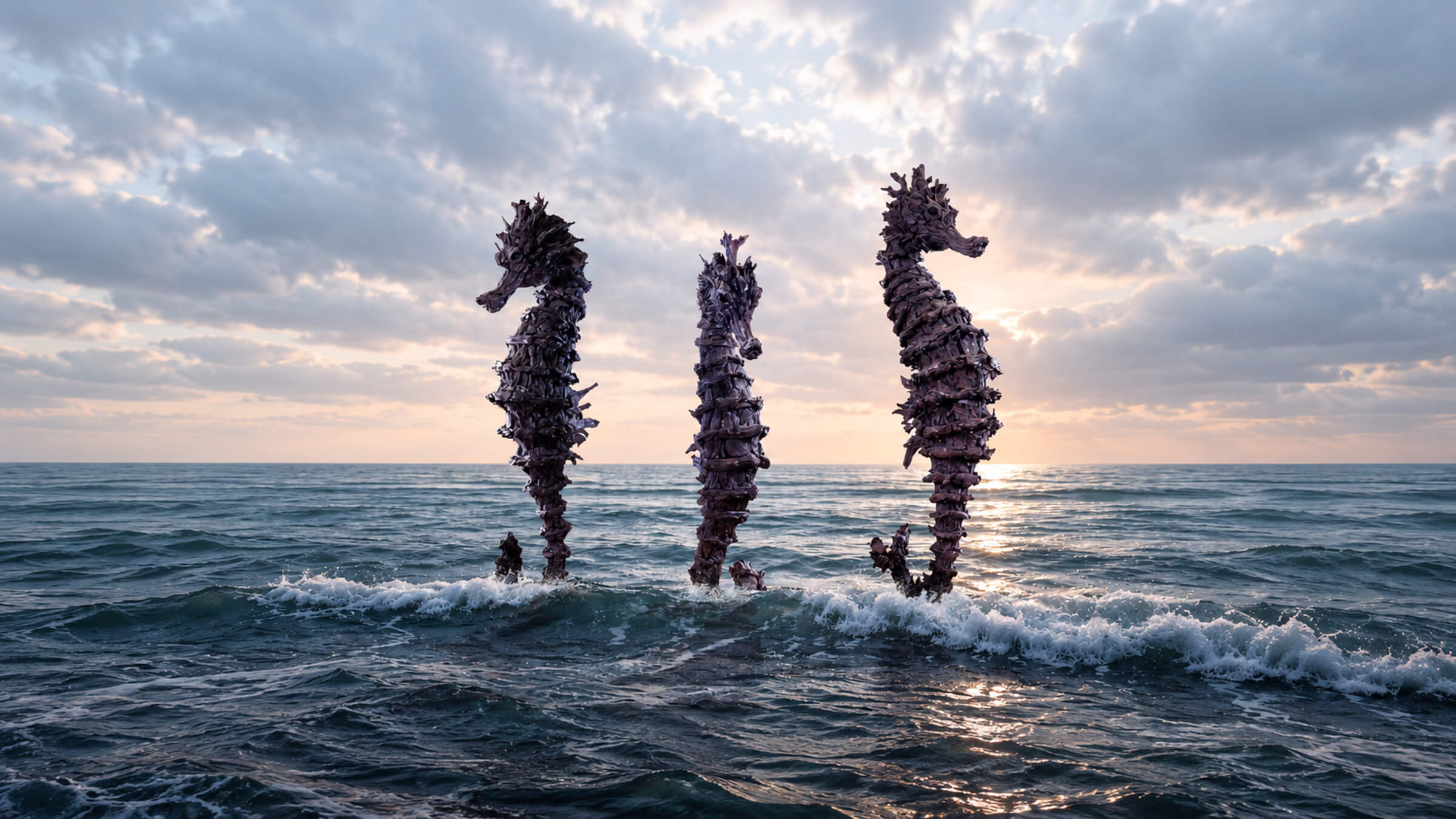 Quiet Journeys, driftwood sculpture by James Doran-Webb